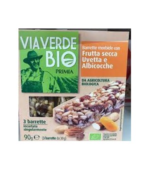 ORGANIC SOFT BARS WITH TRIAL MIX AND RED FRUITS- Viaverde